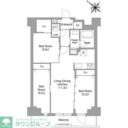 コンフォリア・リヴ豊洲キャナルの物件間取画像